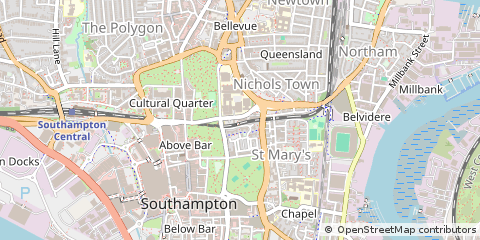Map of Southampton