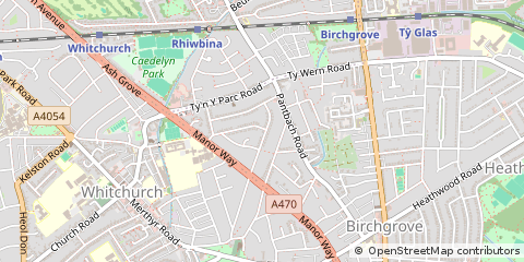Map of Cardiff