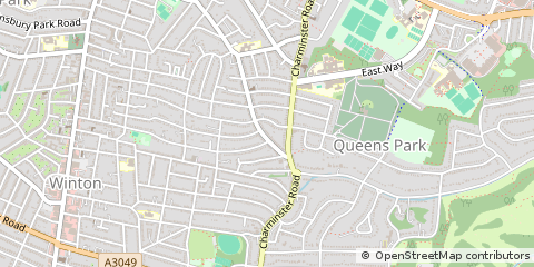 Map of Bournemouth, Dorset