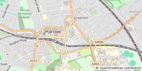 Map of Harrow, Middlesex