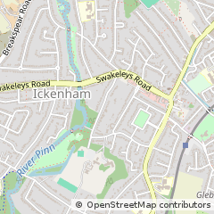 Map of Uxbridge, Middlesex