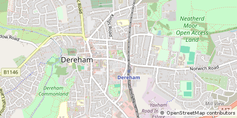 Map of Dereham