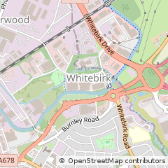 Map of Blackburn, Lancashire