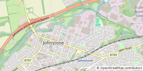 Map of Johnstone, Renfrewshire