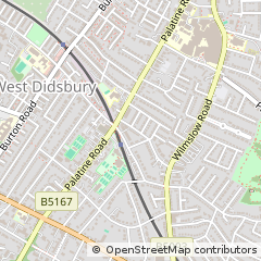 Map of Didsbury, Greater Manchester