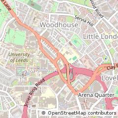Map of Leeds, West Yorkshire