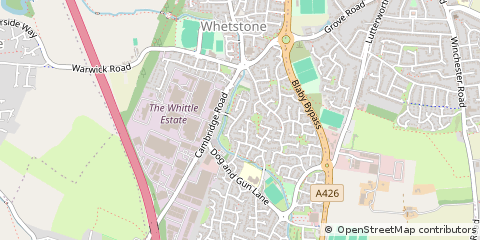 Map of Leicester