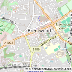 Map of Brentwood, Essex