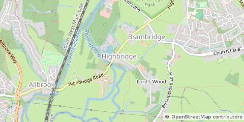 Map of Eastleigh, Hampshire