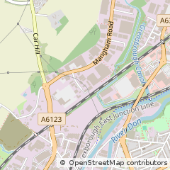 Map of Rotherham, South Yorkshire