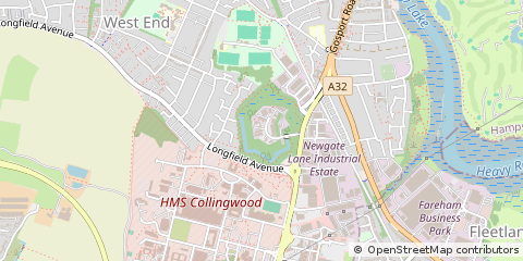 Map of Fareham, Hampshire