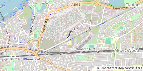 Map of Thamesmead, London