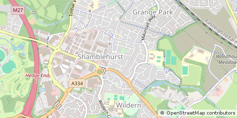 Map of Southampton, Hampshire