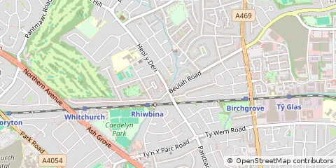 Map of Cardiff