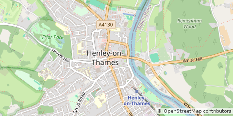 Map of Henley-on-Thames, Oxfordshire