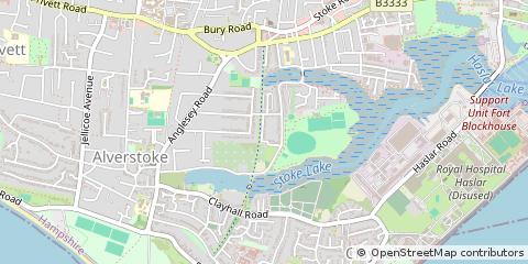 Map of Gosport, Hampshire