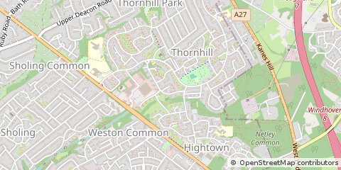 Map of Southampton, Hampshire