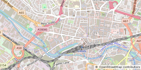 Map of Leeds, West Yorkshire