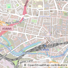 Map of Leeds, West Yorkshire