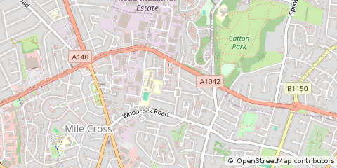 Map of Norwich, Norfolk