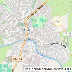Map of Silsden, West Yorkshire