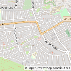 Map of Newcastle Upon Tyne, Tyne and Wear