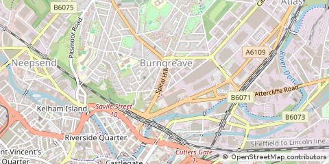 Map of Sheffield