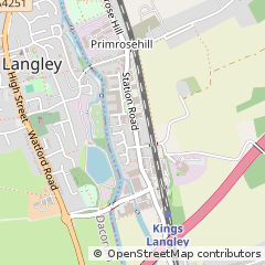 Map of Kings Langley, Herts