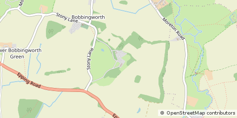 Map of Ongar, Essex