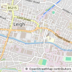Map of Leigh, Lancashire