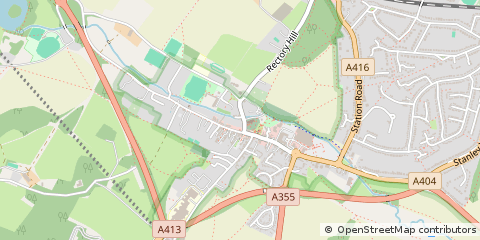 Map of OLD Amersham, Buckinghamshire