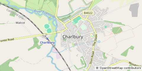 Map of Chipping Norton, Oxfordshire