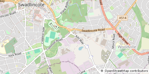 Map of Swadlincote