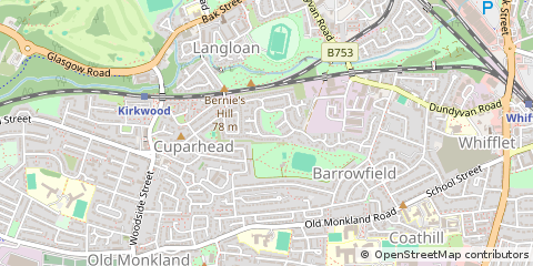 Map of Coatbridge