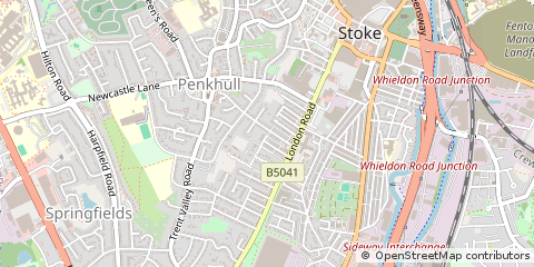 Map of Stoke on Trent