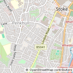 Map of Stoke on Trent