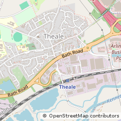 Map of Theale, Berkshire