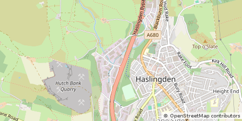 Map of Rossendale