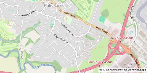 Map of Altrincham, Cheshire