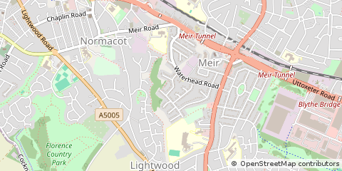 Map of Stoke-on-Trent