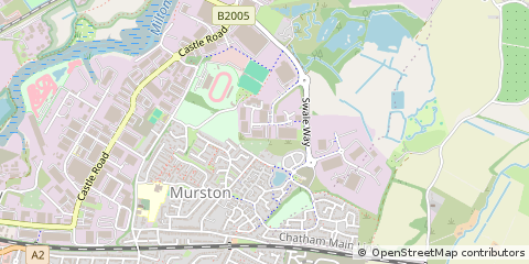 Map of Sittingbourne, Kent