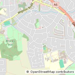 Map of Leicester