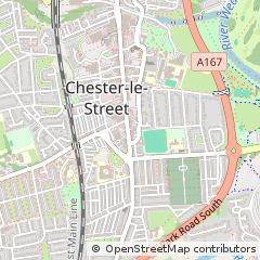 Map of Chester LE Street, Co Durham