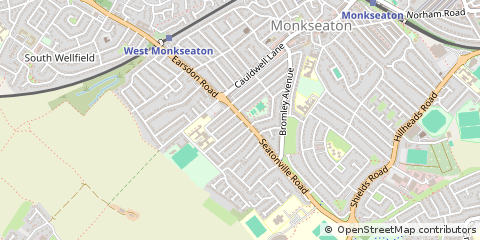 Map of Monkseaton, Tyne and Wear