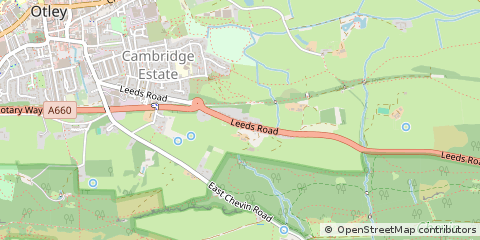 Map of Otley, West Yorkshire