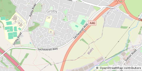 Map of Leicester