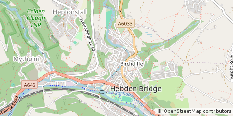 Map of Hebden Bridge
