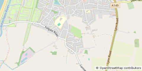Map of King's Lynn, Norfolk