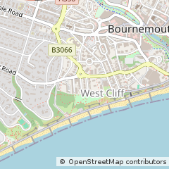 Map of Bournemouth, Dorset