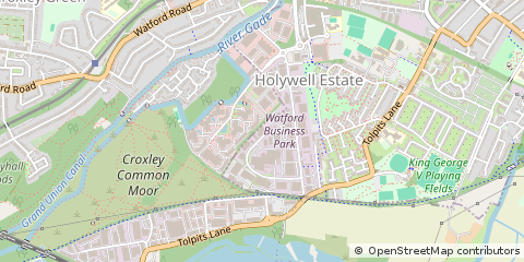 Map of Watford, Hertfordshire
